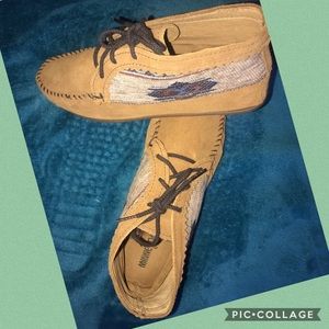 Minnetonka lace shoes - size 9.5-  NEW